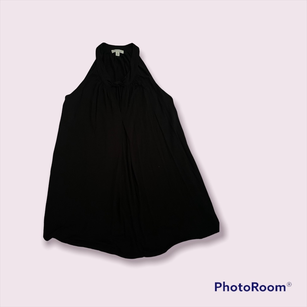 EUC-MAX STUDIO Black Flutter Waist Tank